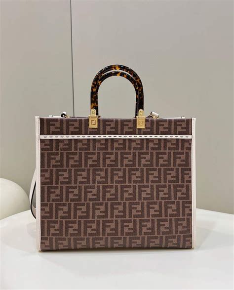 fendi handbag brown|brown Fendi fabric.